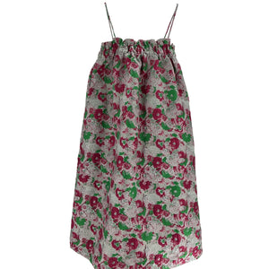 Ganni + Net Sustain Metallic Pink Polyester Recycled Jacquard Midi Dress Size 40