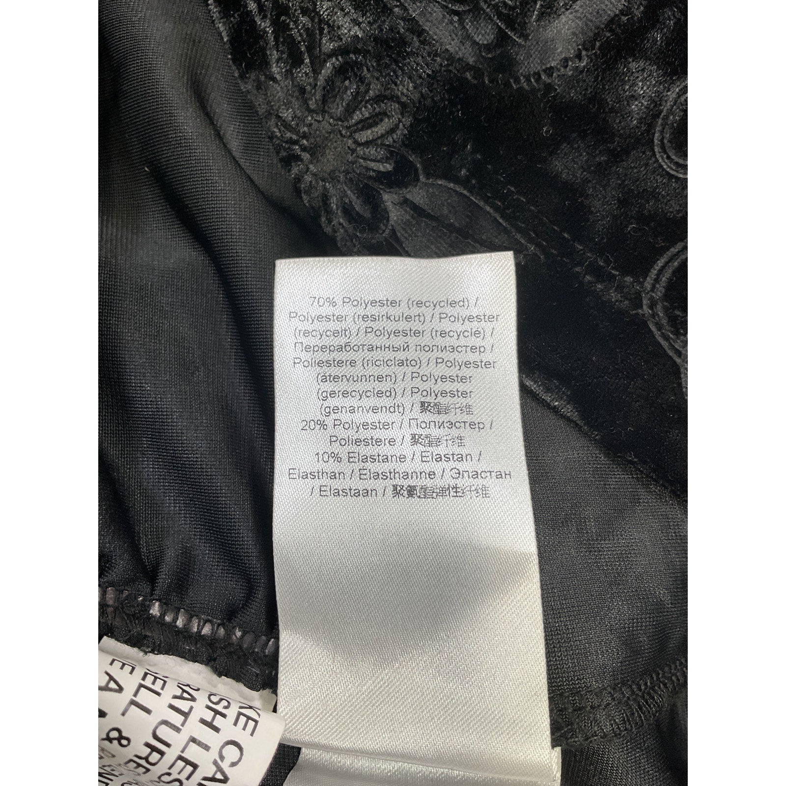 Ganni 'Velvet' Black Jersey Rollneck Sweater Size 40