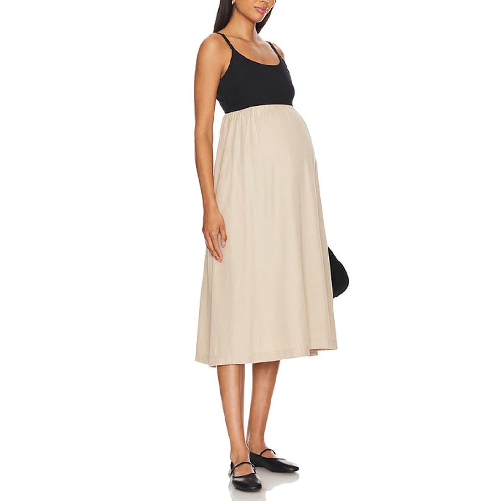 Hatch 'The Mona' Black Cotton Dress Size 1 / S
