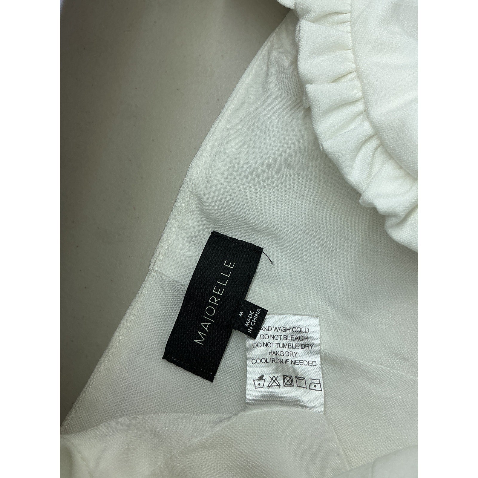 Majorelle 'Corie' White Rayon Top Size M