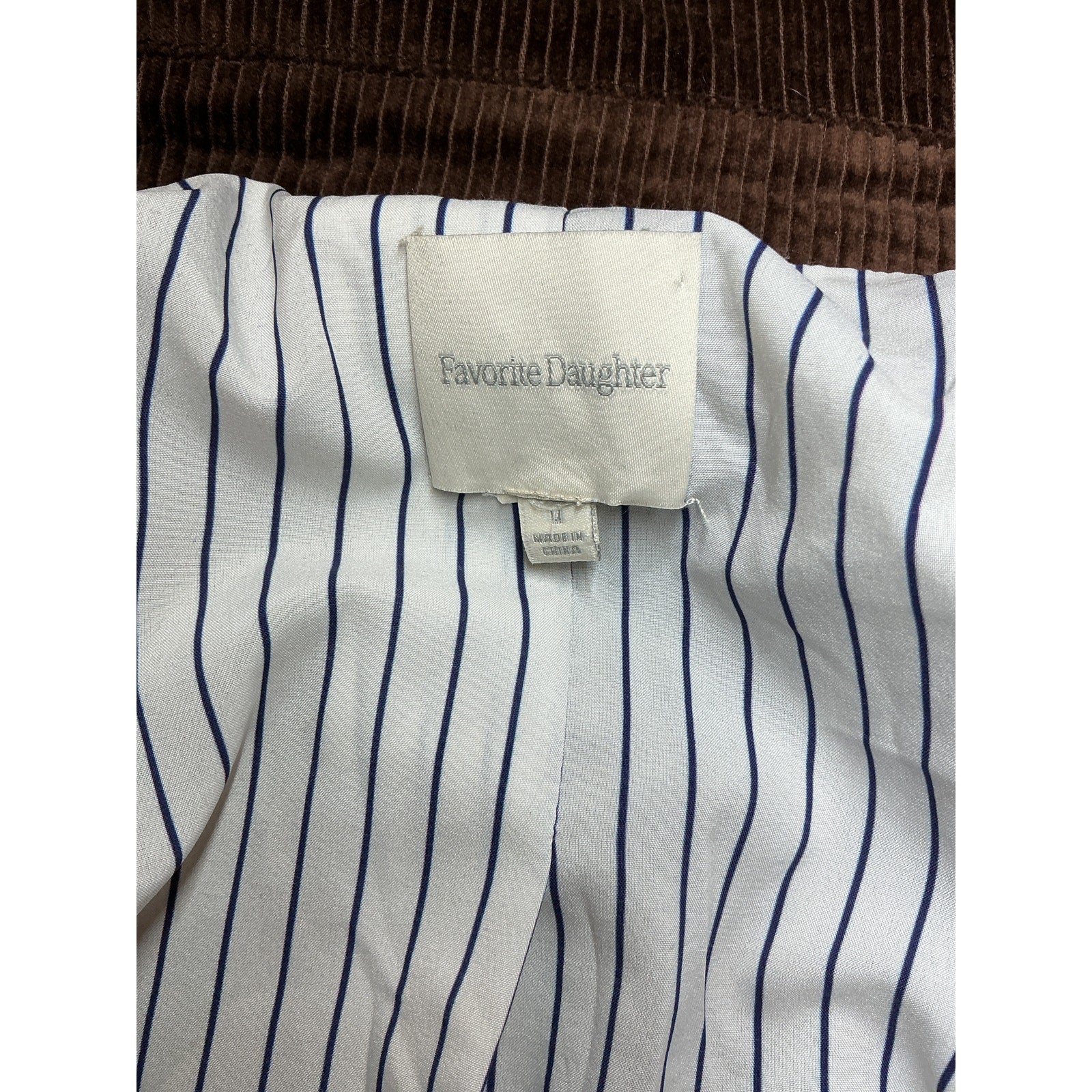 Favorite Daughter The 'Agnes' Brown Cotton Blazer Size M