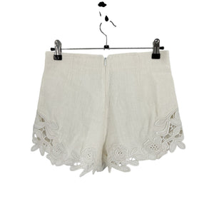 Cult Gaia Embroidered White Suni Shorts Size 0