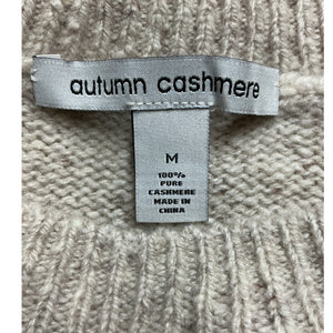 Autumn Cashmere Fringed Mojave Crewneck Sweater Size M