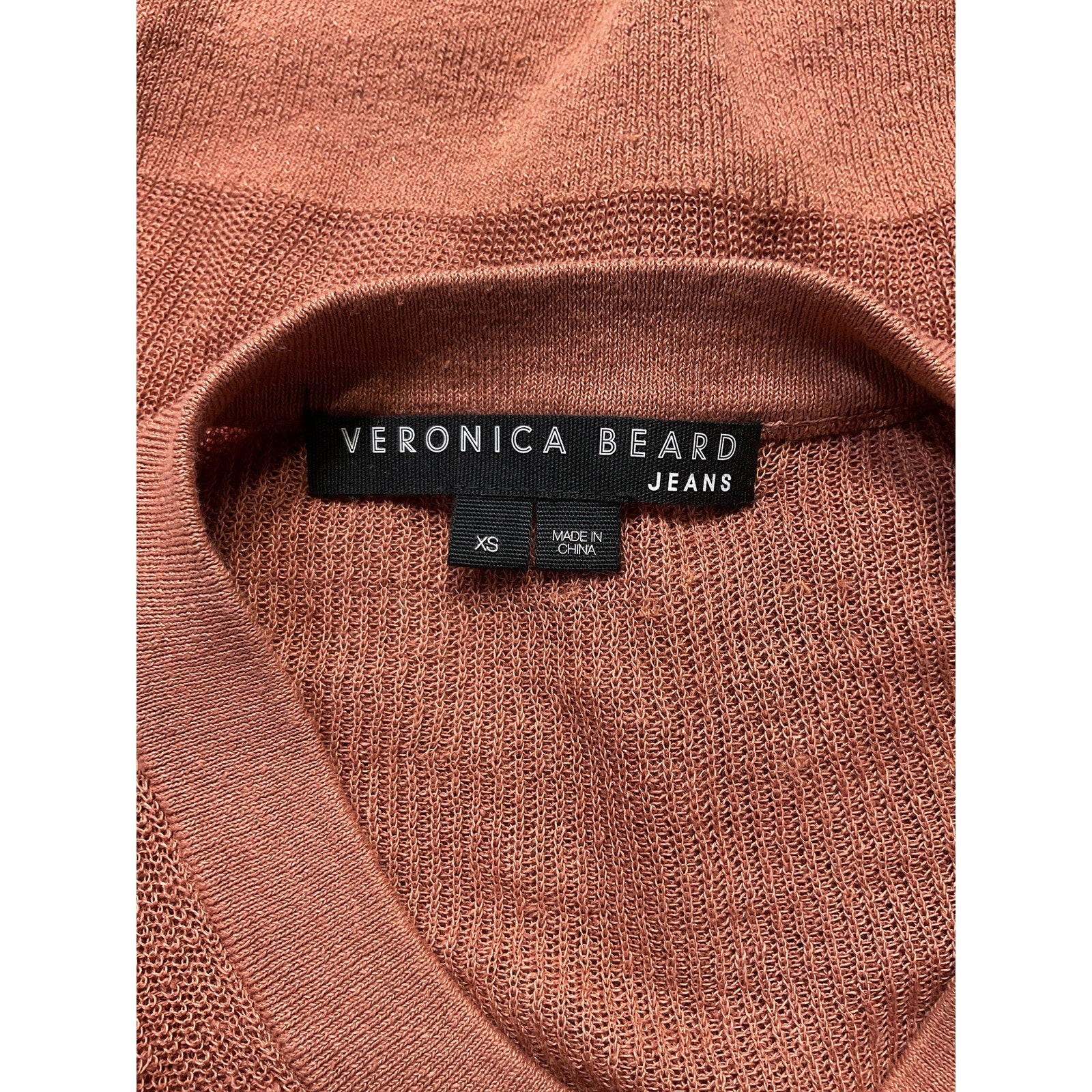 Veronica Beard 'Kellen' Brown Twist-Front Sleeveless Sweater Size XS