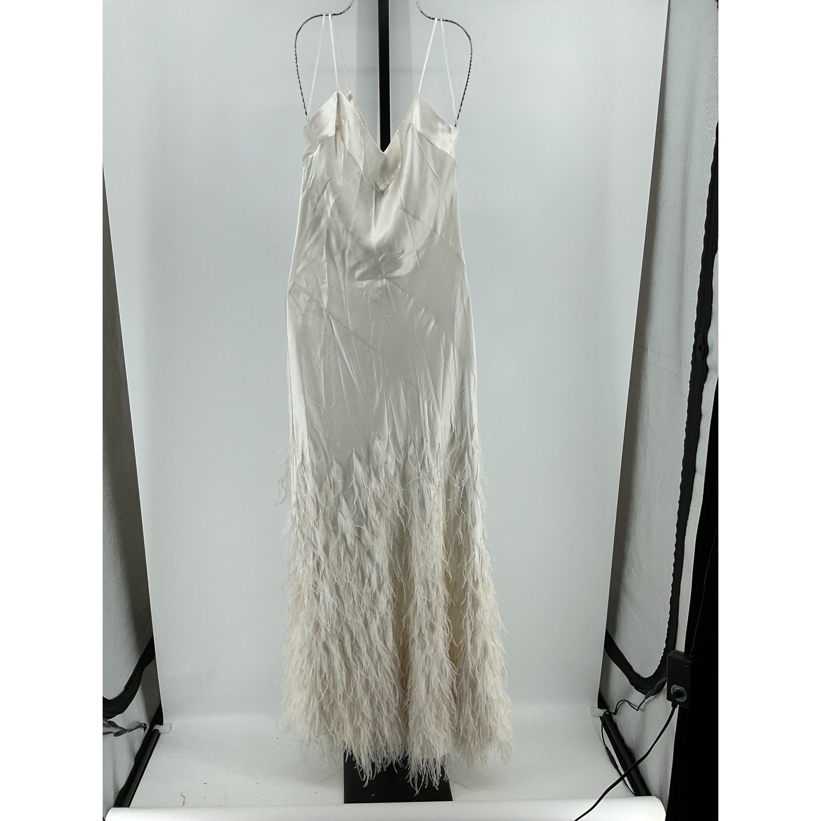 Cult Gaia 'Hansal' White Silk Gown Size S - NWT