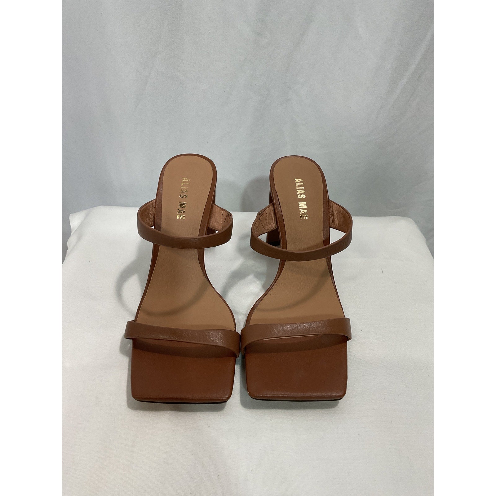 Alias Mae 'Cassie' Brown Leather Mule Size 6