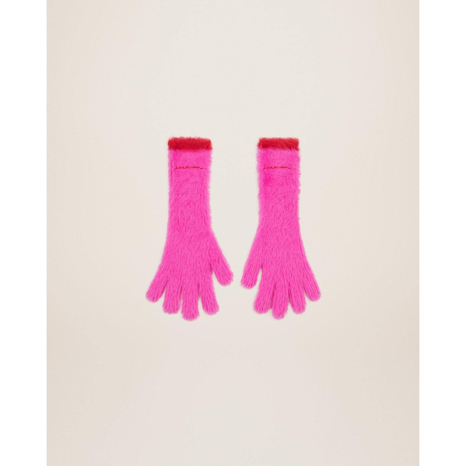 Jacquemus 'Les' Pink Polyamide Gants Neve Gloves Size OS - NWT