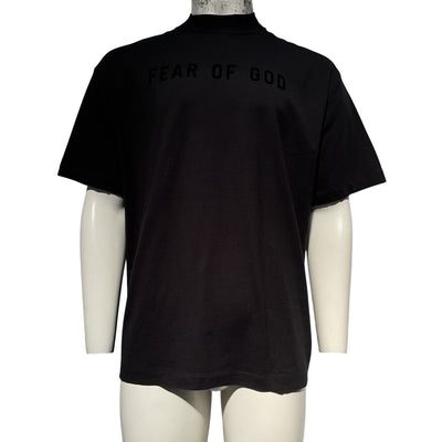 Fear Of God Black Logo Relaxed Fit T Shirt Size L