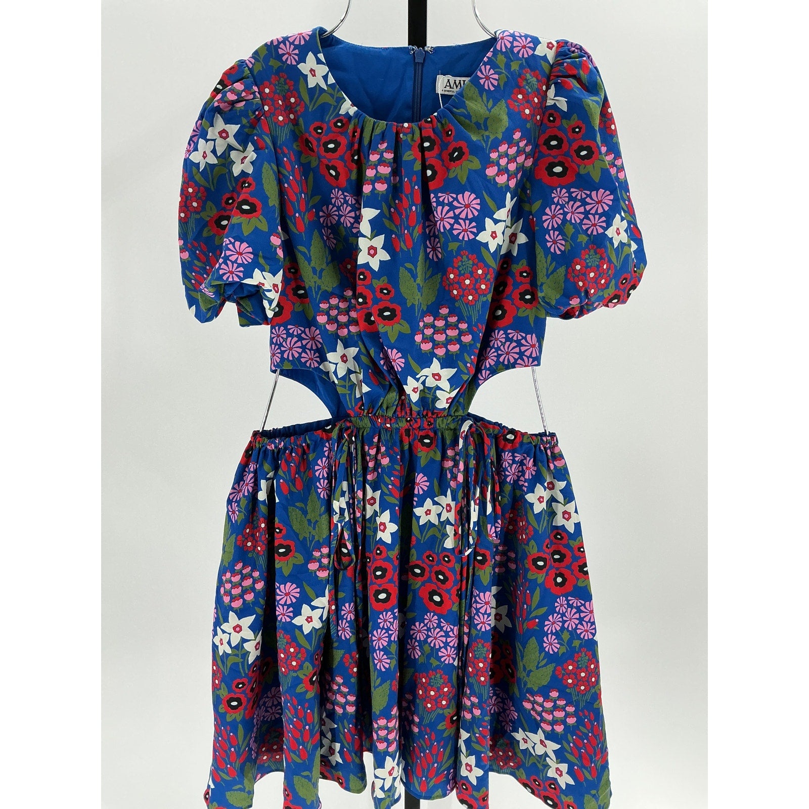 Amur 'Katy' Blue Polyester Cutout Dress Size 2