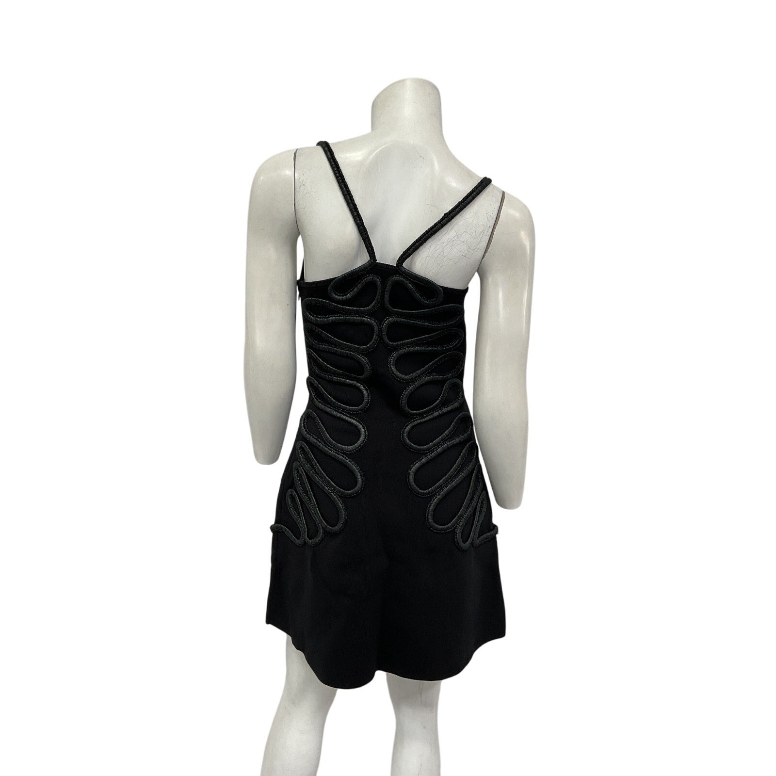 Cult Gaia 'Aimee' Black Viscose Knit Dress Size M