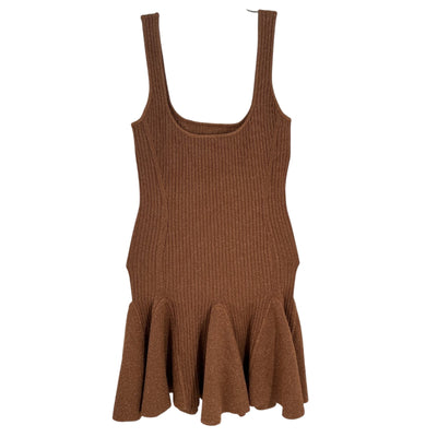 Retrofête Ribbed Brown Matson Knit Dress Size M