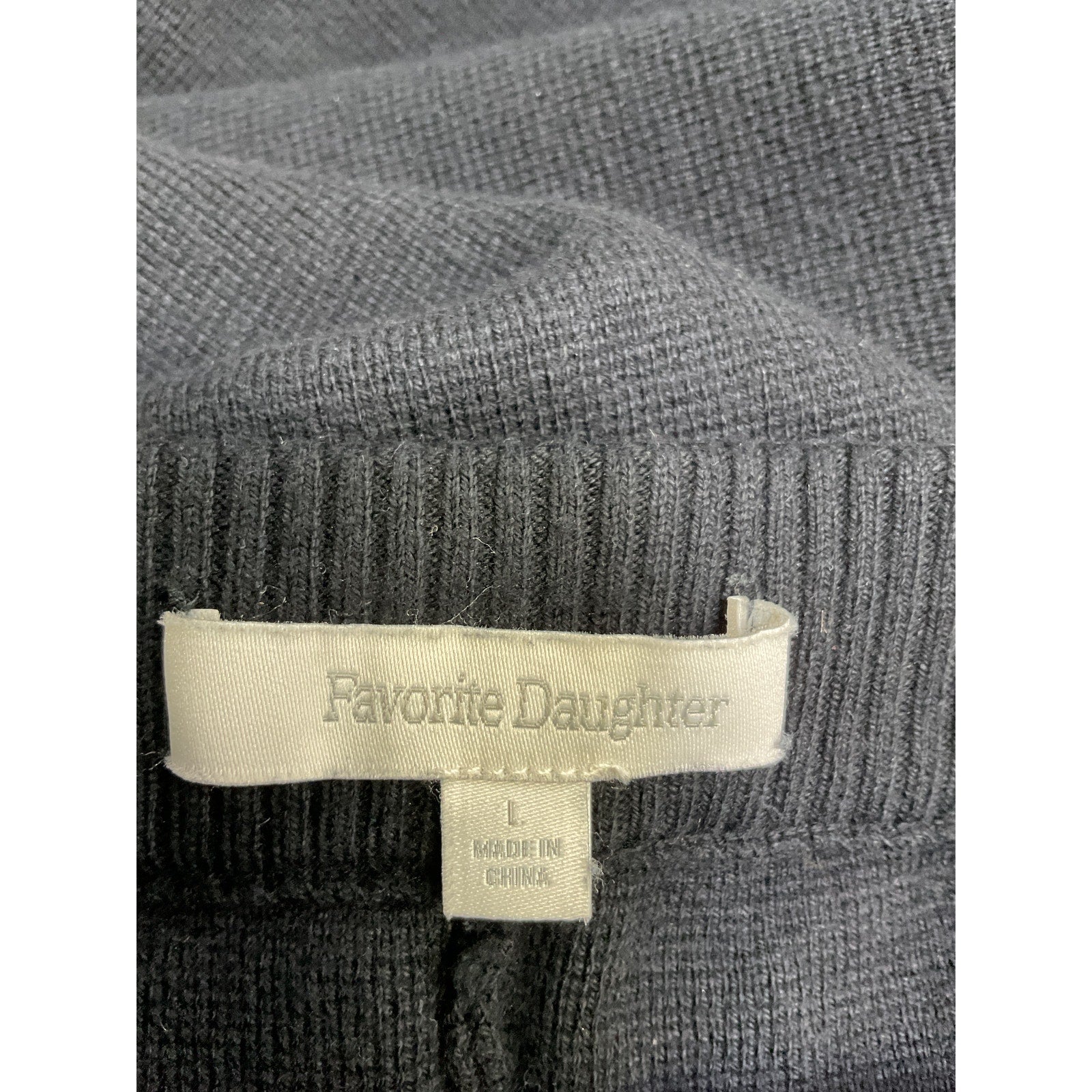 Favorite Daughter 'The Fatigue' Black Cotton Sisters Jogger Size L