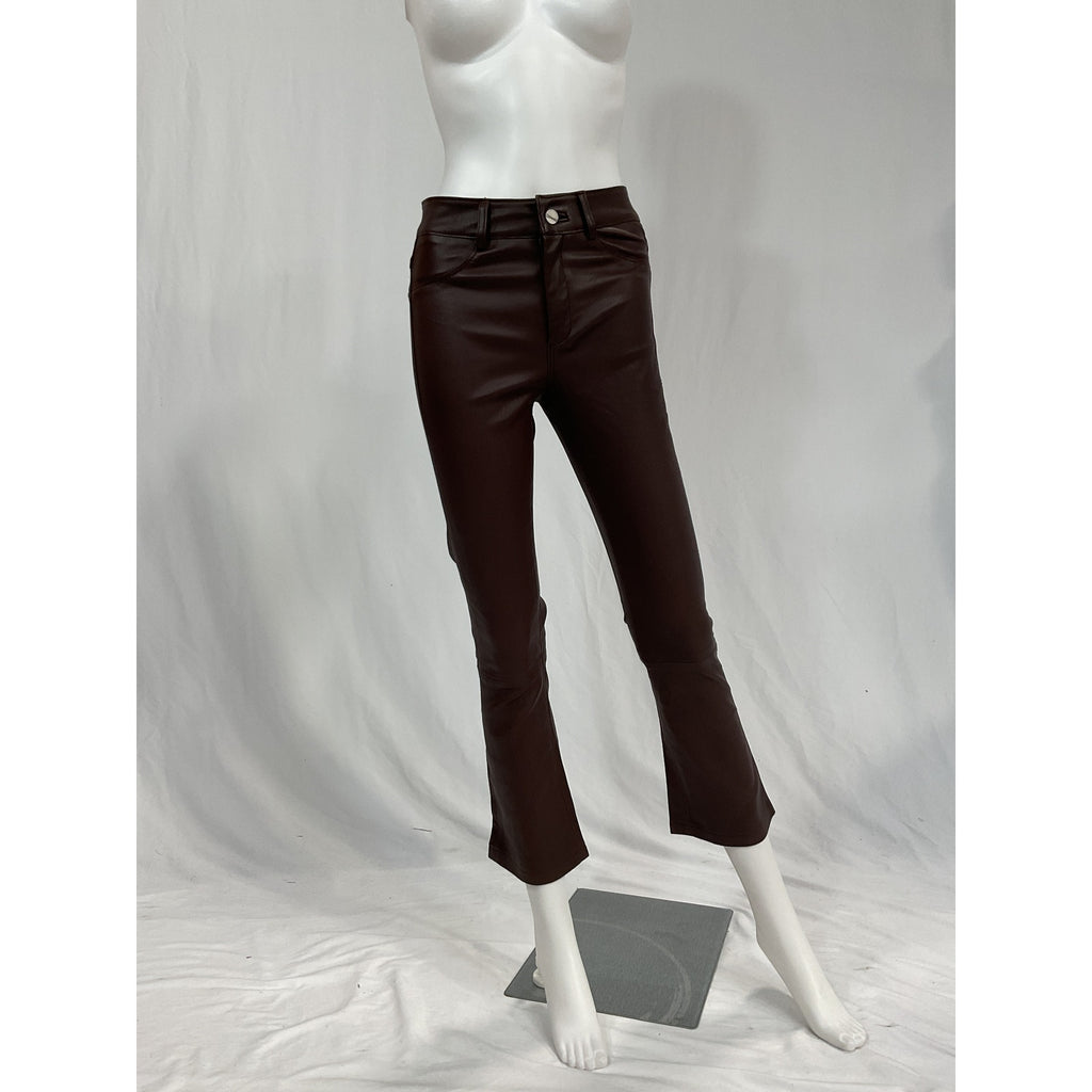 Lamarque 'Faris' Brown Leather Pants Size 0 - NWT