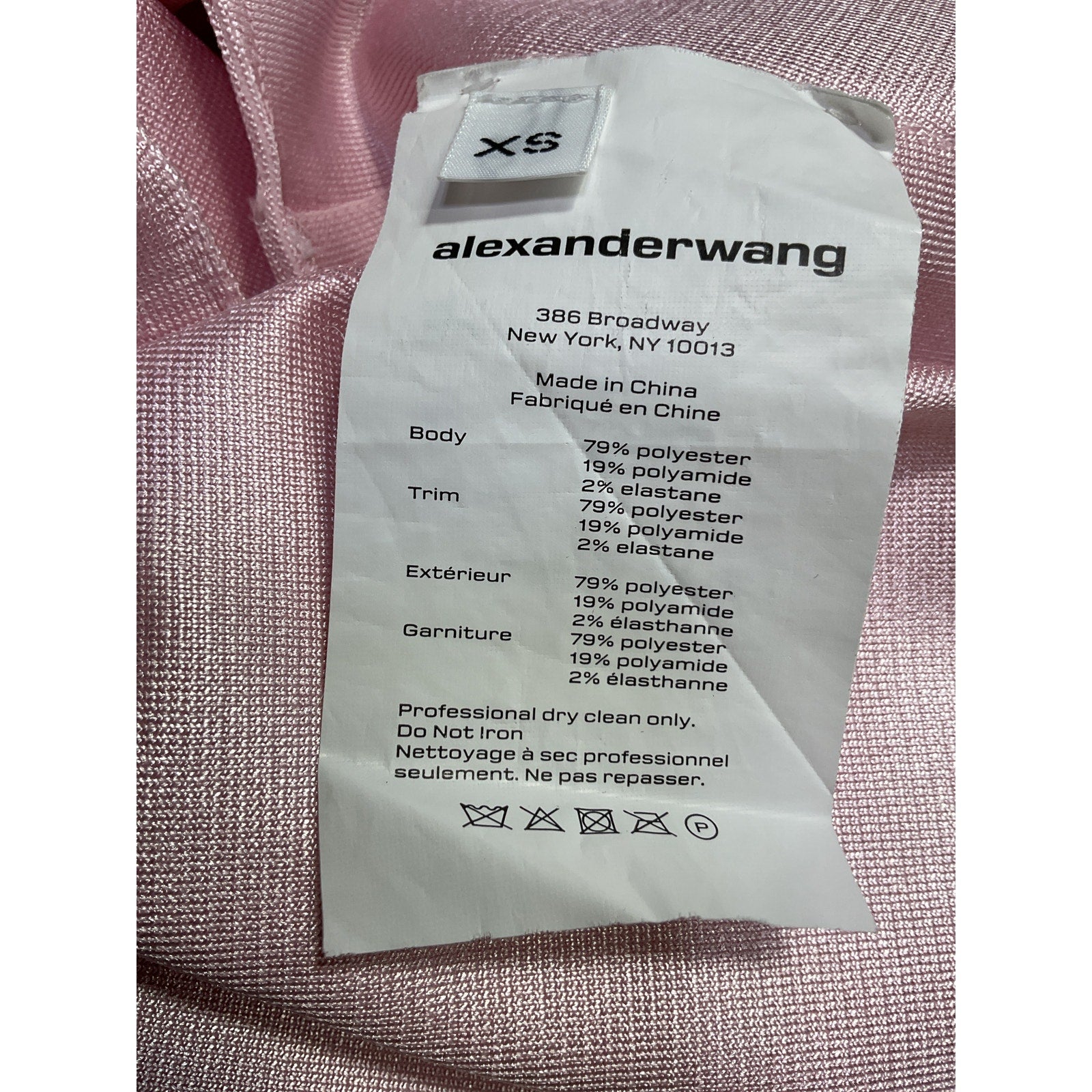 Alexander Wang 'Cropped' Pink Cardigan Size XS