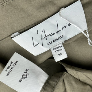 L'Academie Draped Tan Draya Mini Dress Size XS