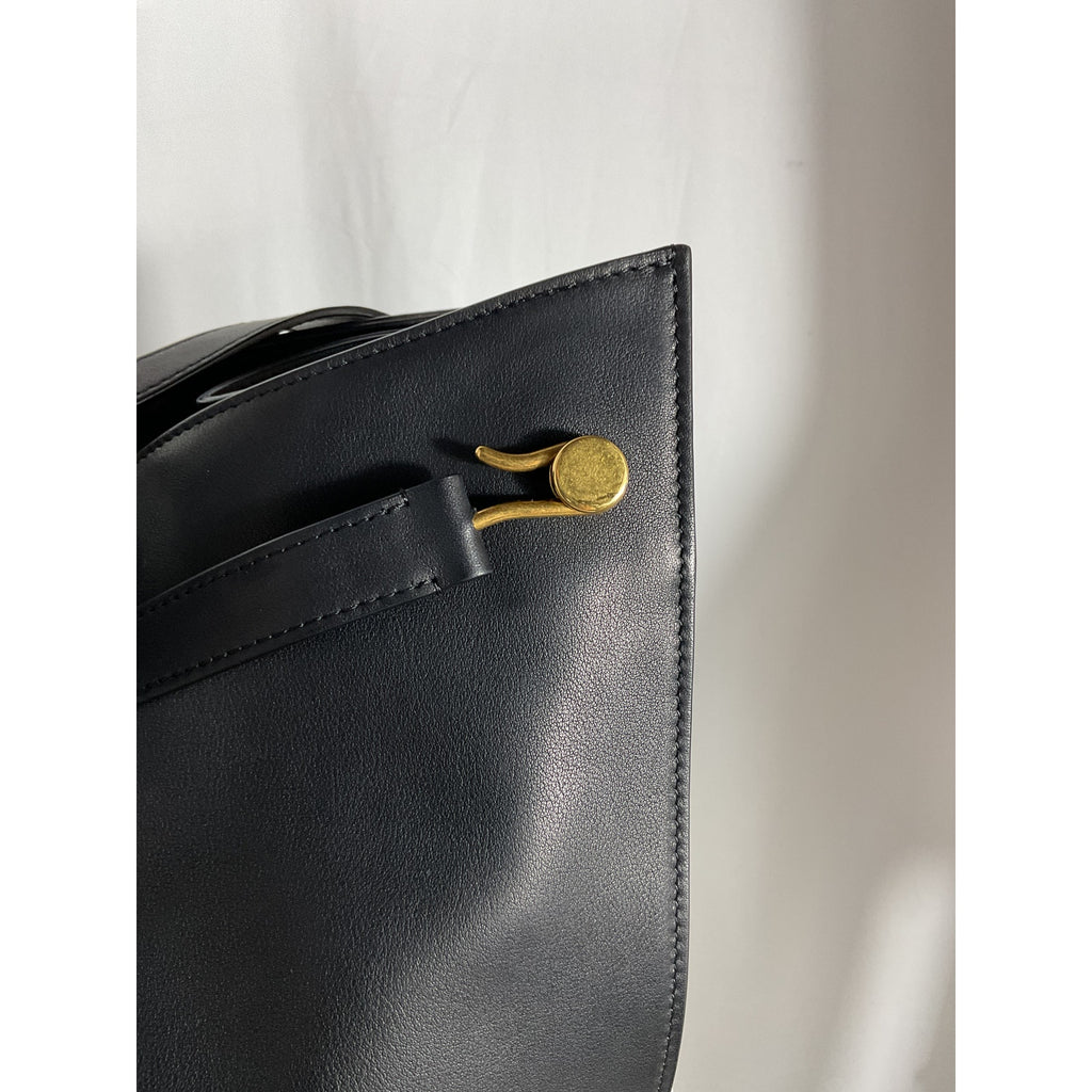 The Row 'Alexia' Black Leather Leather Tote Bag