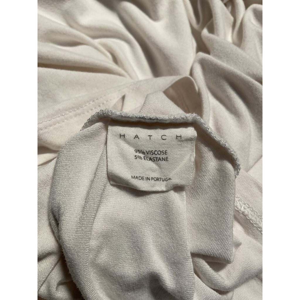 Hatch 'The Perfect' Cream Polyester Vee Top Size 2