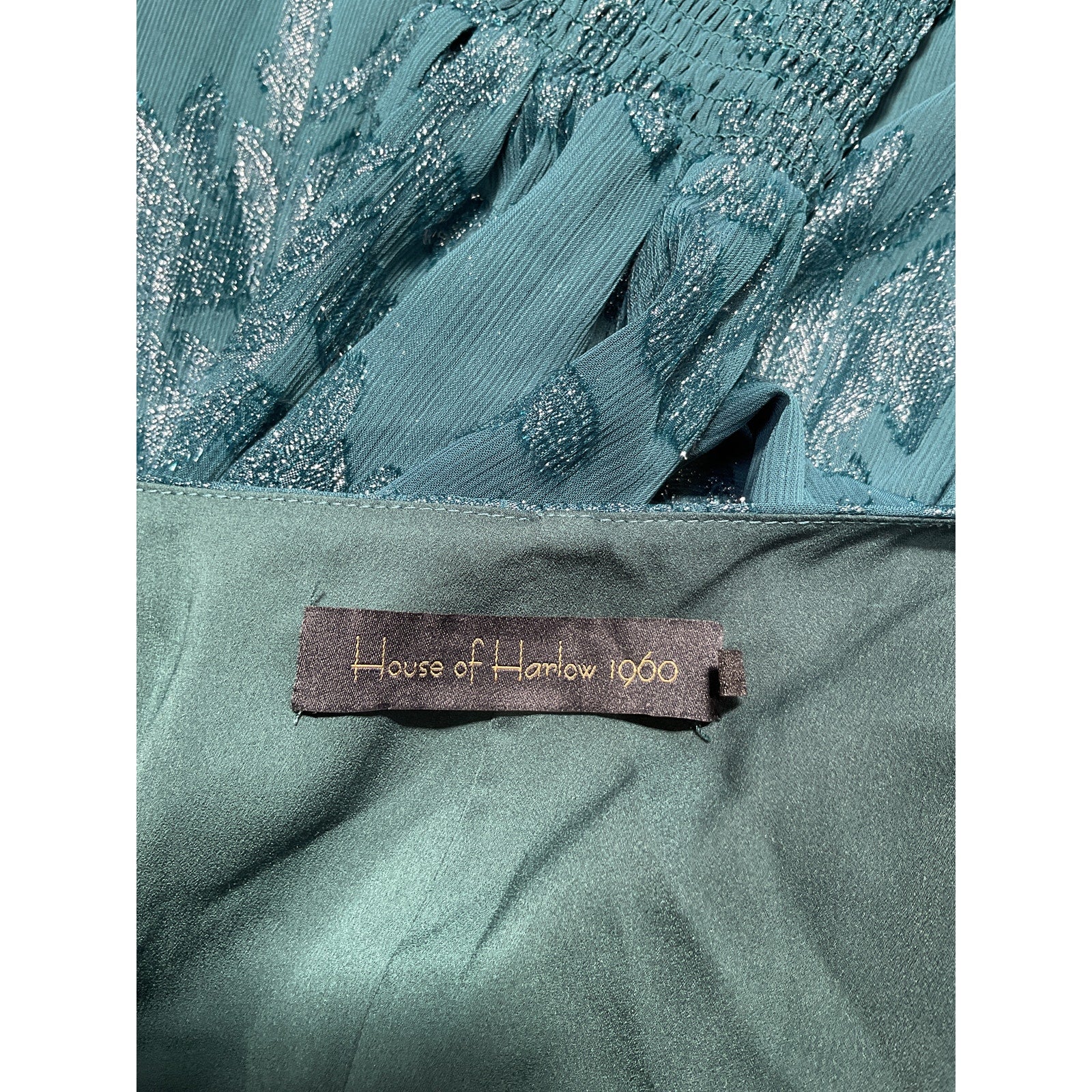 House Of Harlow 1960 x Revolve 'Sumner' Green Polyester Mini Dress Size S