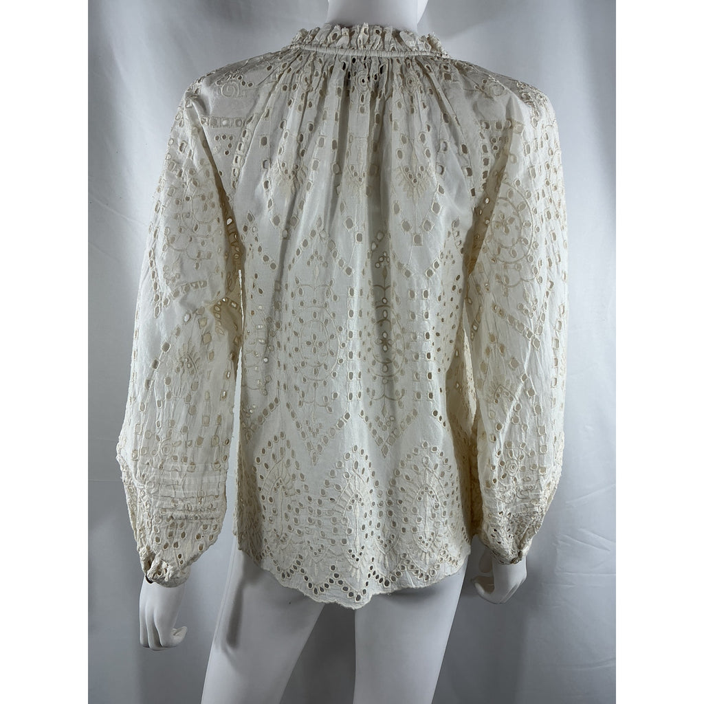 Cleobella 'Alicia' White Cotton Blouse Size XS