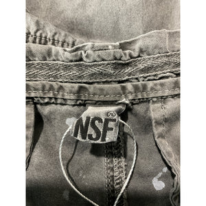 Nsf Distressed Pigment Black Painter Basquiat Cargo Pants Size 26