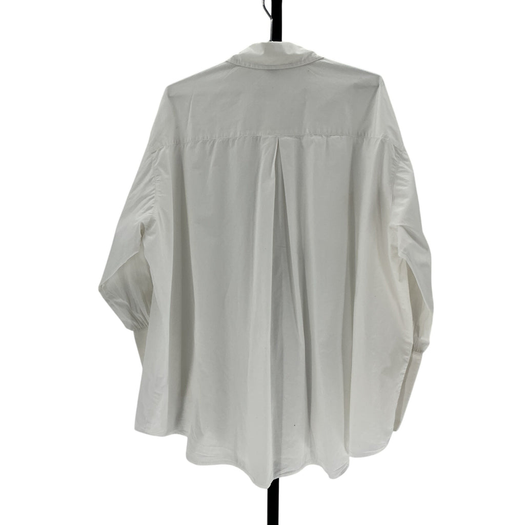 Helsa Cotton 'Poplin' White Cotton Oversized Shirt Size S
