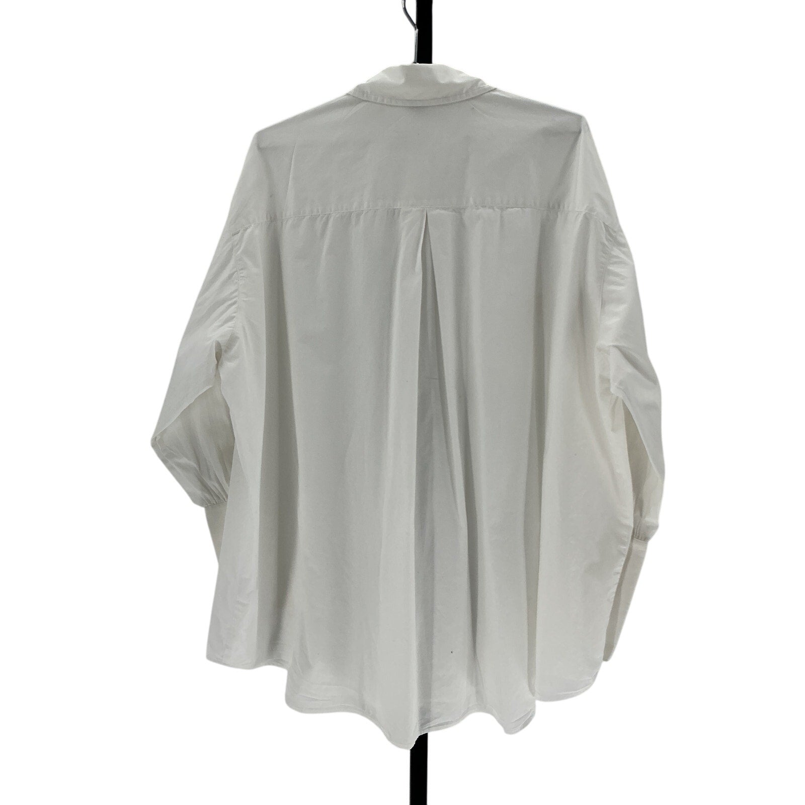 Helsa Cotton 'Poplin' White Cotton Oversized Shirt Size S