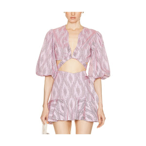 Alexis 'Iris' Pink Cotton Top Size XS