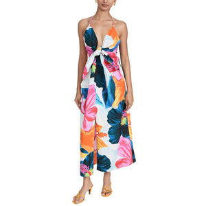 Mara Hoffman Floral White Multi Lolita Dress Size M