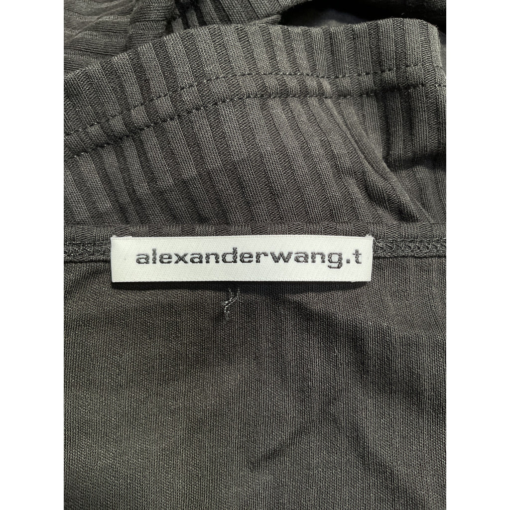 Alexander Wang 'Cami' Black Cotton Top Size L
