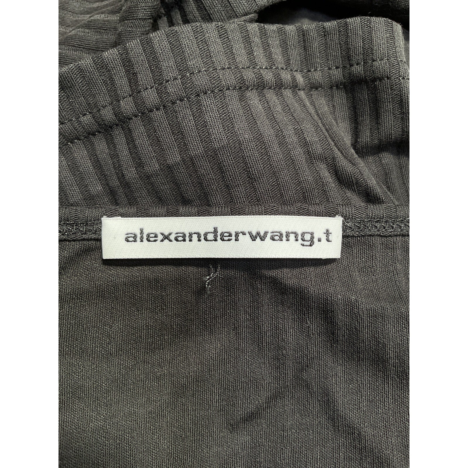 Alexander Wang 'Cami' Black Cotton Top Size L