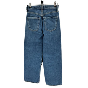 Agolde High Rise Straight Crop Blue Riley Denim Jeans Size 24