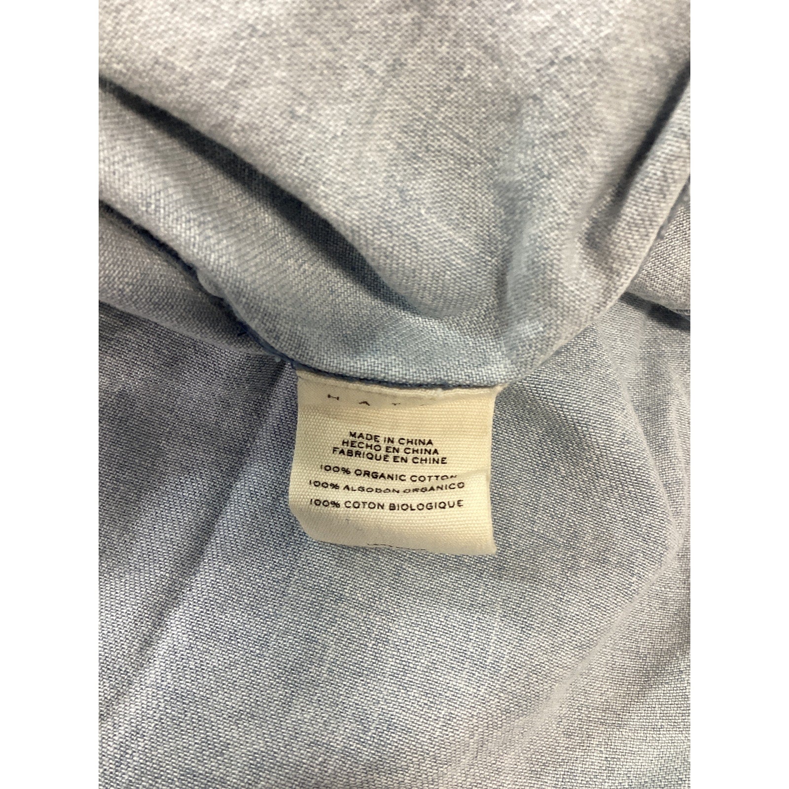 Hatch 'The Denim' Blue Maternity Shirt Size XS