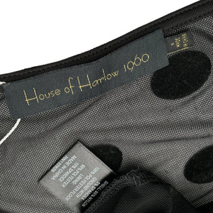 House Of Harlow 1960 Sheer Black Eugenia Top Size S