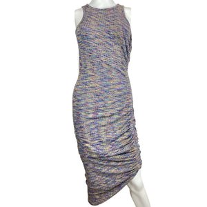 Veronica Beard Ribbed Multicolor Haylee Midi Dress Size S