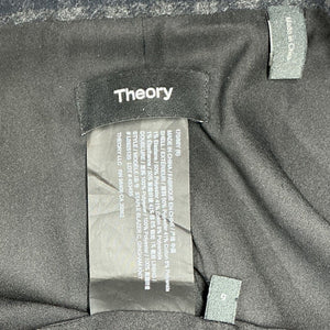 Theory Gingham Grey Staple Blazer Size 6