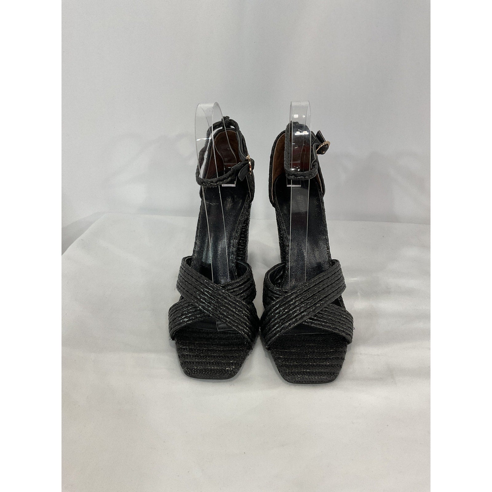 House Of Harlow 1960 x Revolve 'Cava' Black Square Toe Heel Size 7