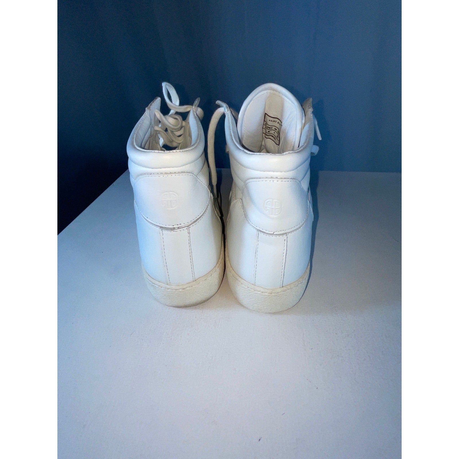 Anine Bing Sport Hayden White Leather Sneaker Size 9