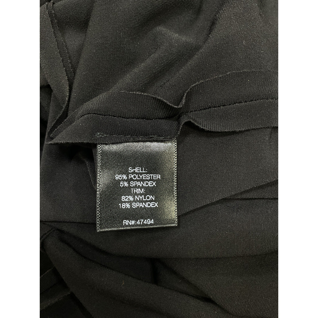 Norma Kamali Dot Dash Black Polyester Mini Dress Size M