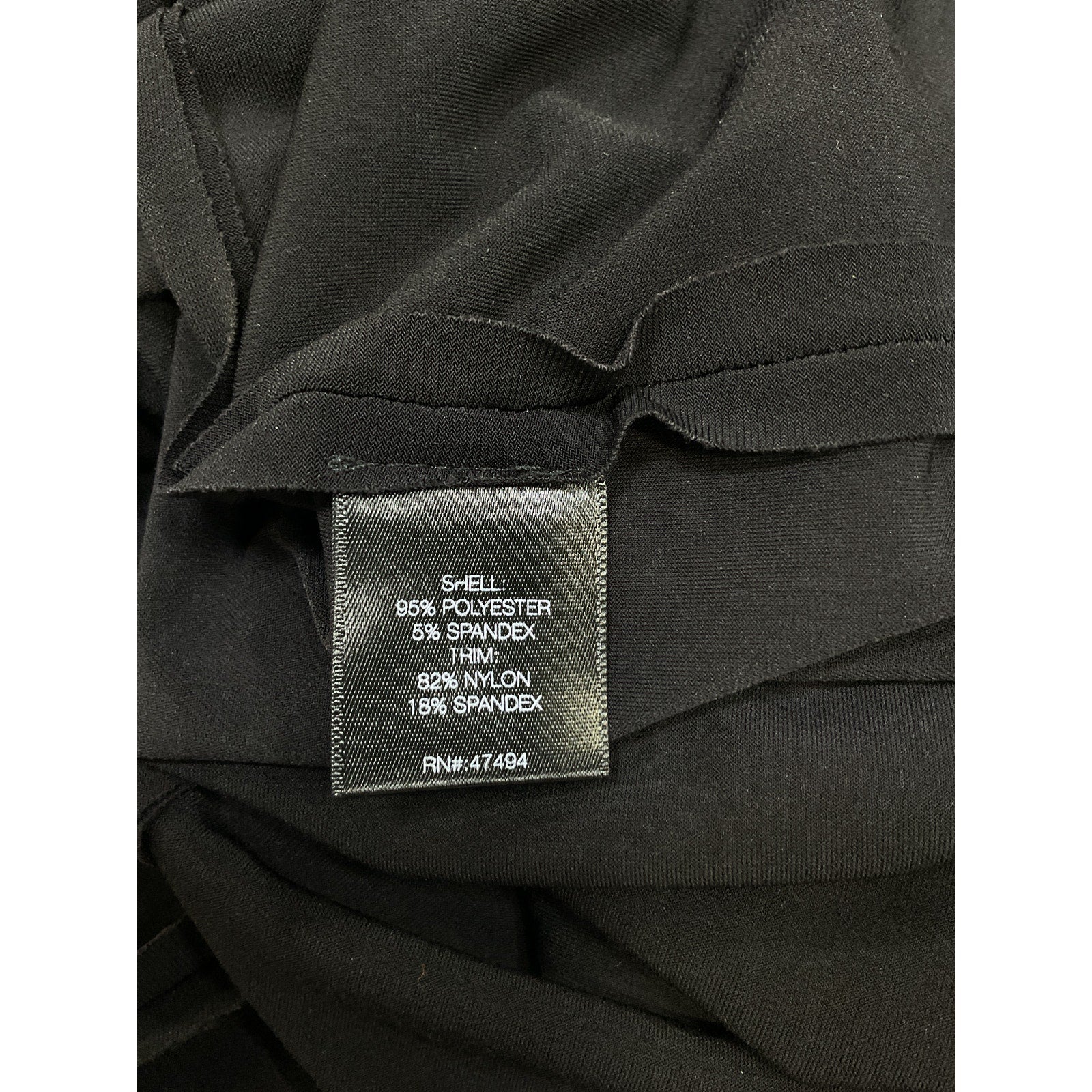 Norma Kamali Dot Dash Black Polyester Mini Dress Size M