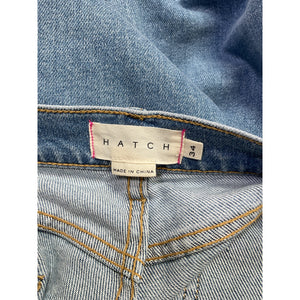 Hatch Classic Light Wash The Crop Maternity Pants Size 34