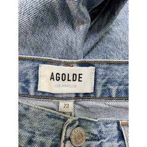 Agolde 'Jamie' Blue High Rise Classic Denim Jean Size 23