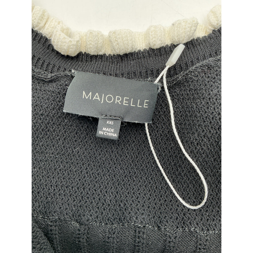 Majorelle 'Brielle' Black Viscose Tank Top Size XXS
