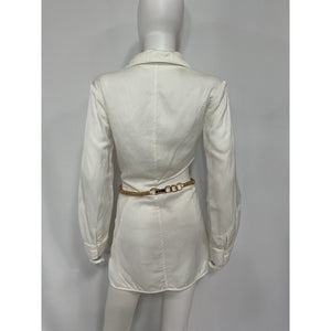 Atoir 'Aversion' White Collared Long Sleeve Dress Size S