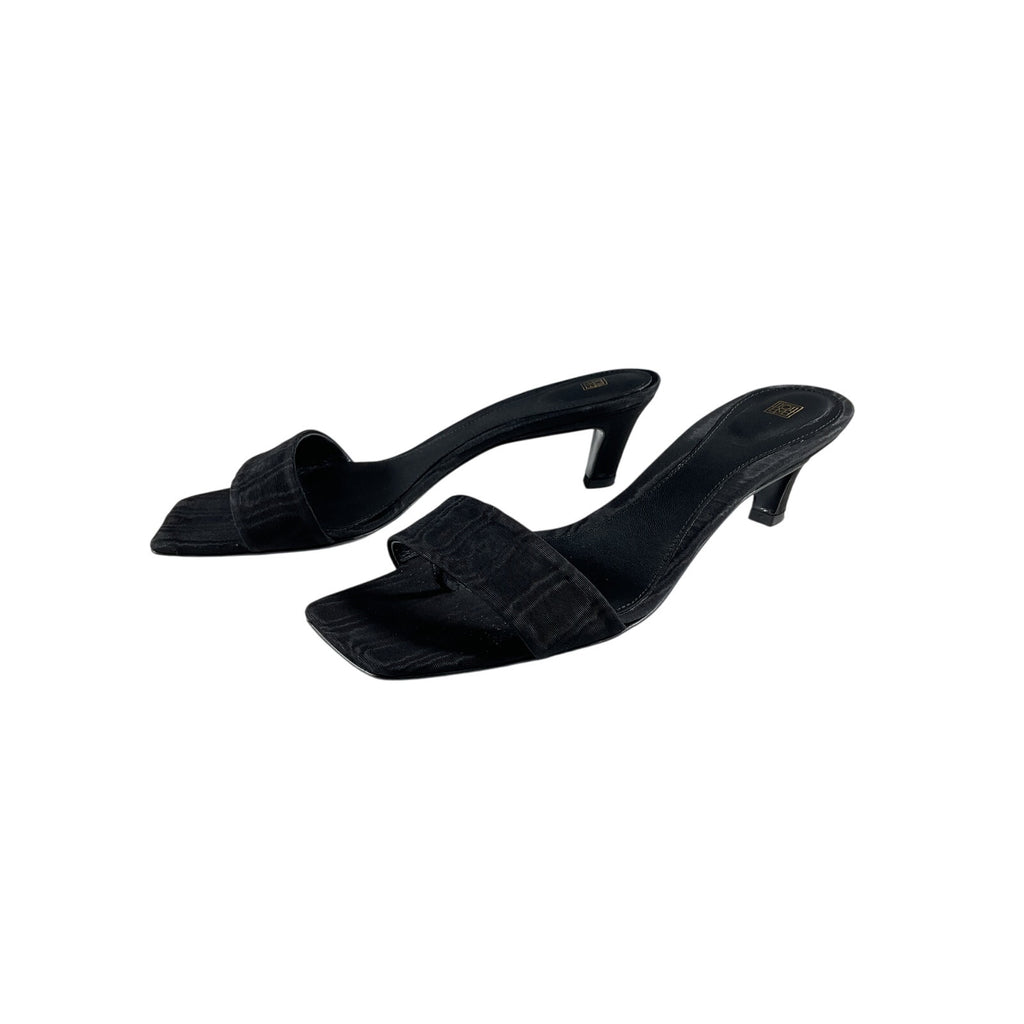 Toteme 'Moire' Black Mules Size 8