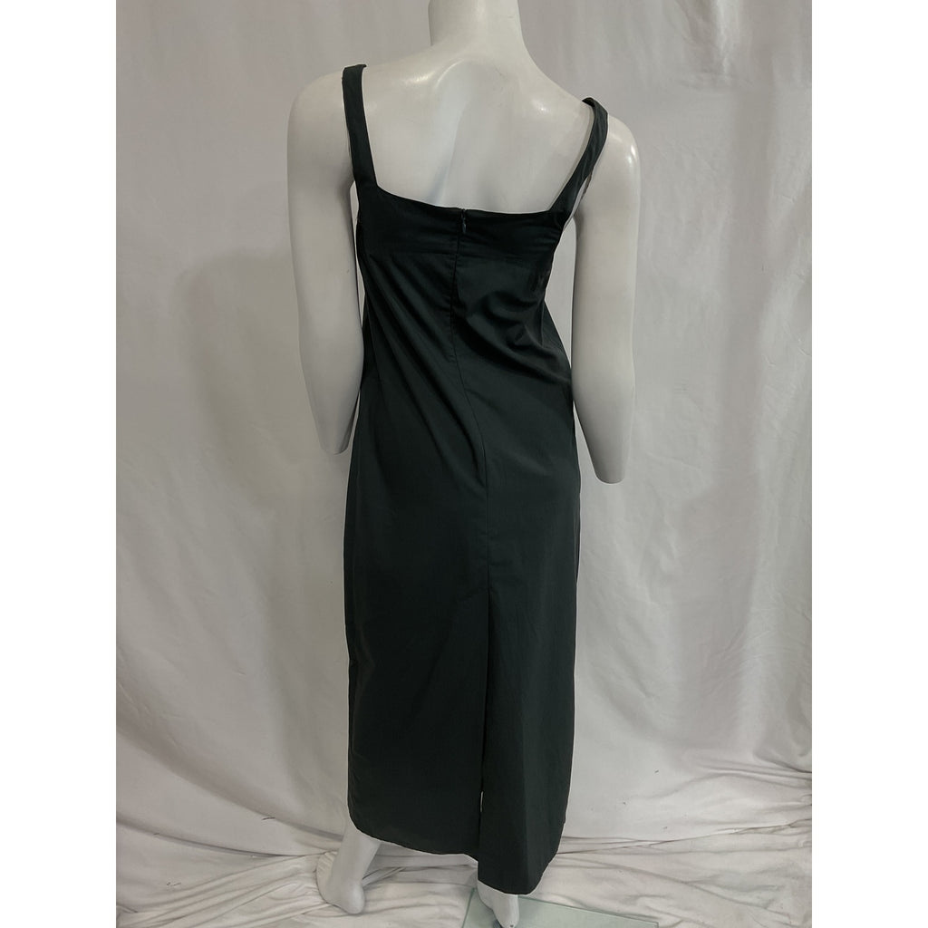Loulou Studio 'Makeen' Gray Square Neck Midi Dress Size XS