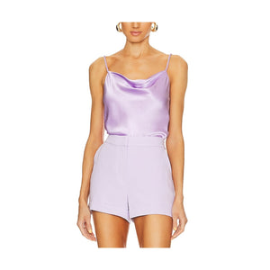 Cinq à Sept Braided Lilac Wine Marta Camisole Size M