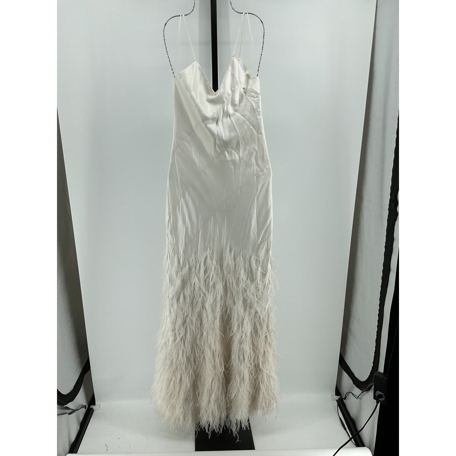 Cult Gaia 'Hansal' White Silk Gown Size S - NWT