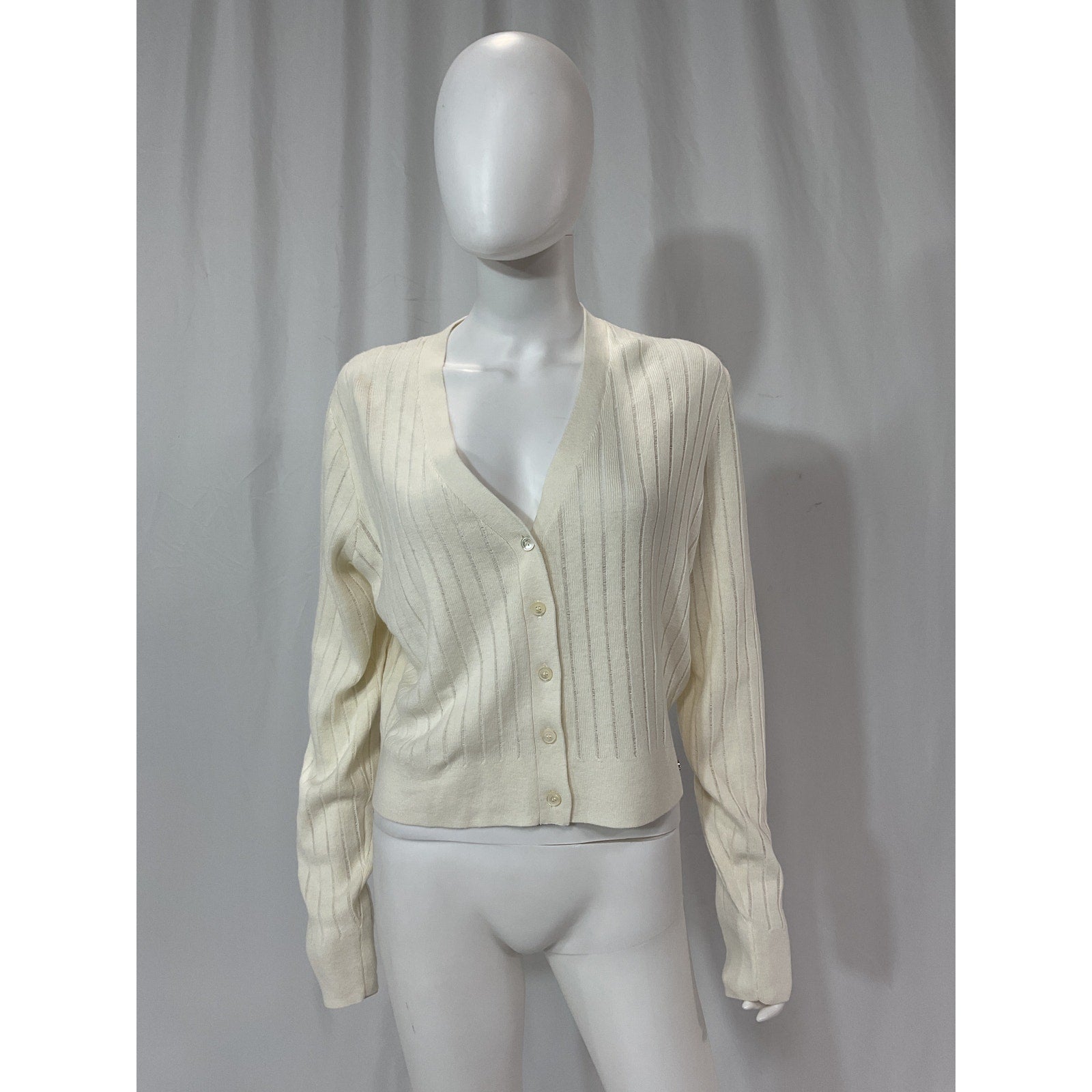 Anine Bing 'Hazel' White Cardigan Size M