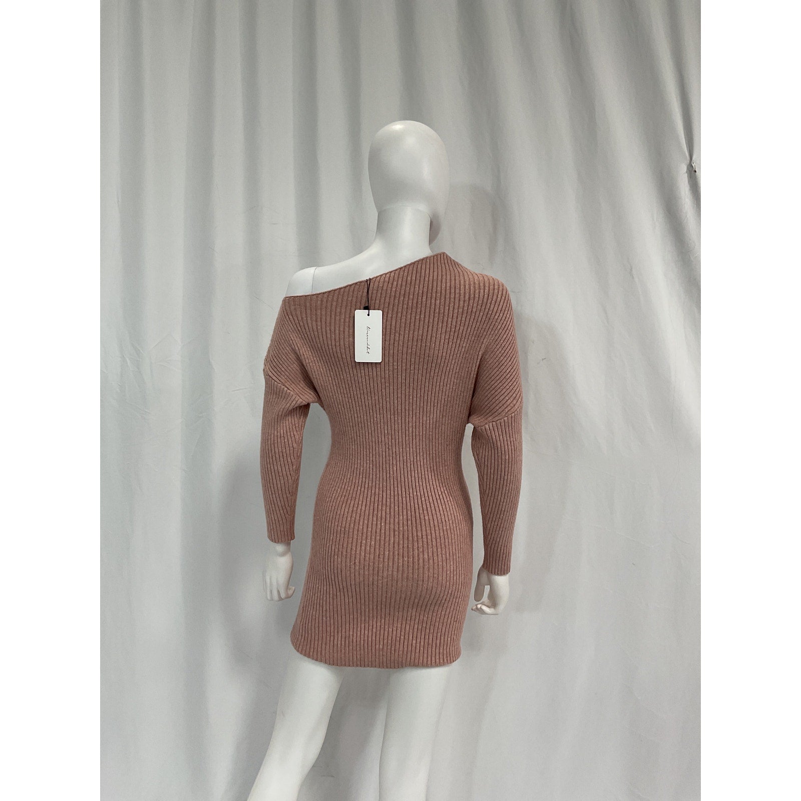 Line & Dot 'Abby' Pink Off Shoulder Dress Size XS - NWT