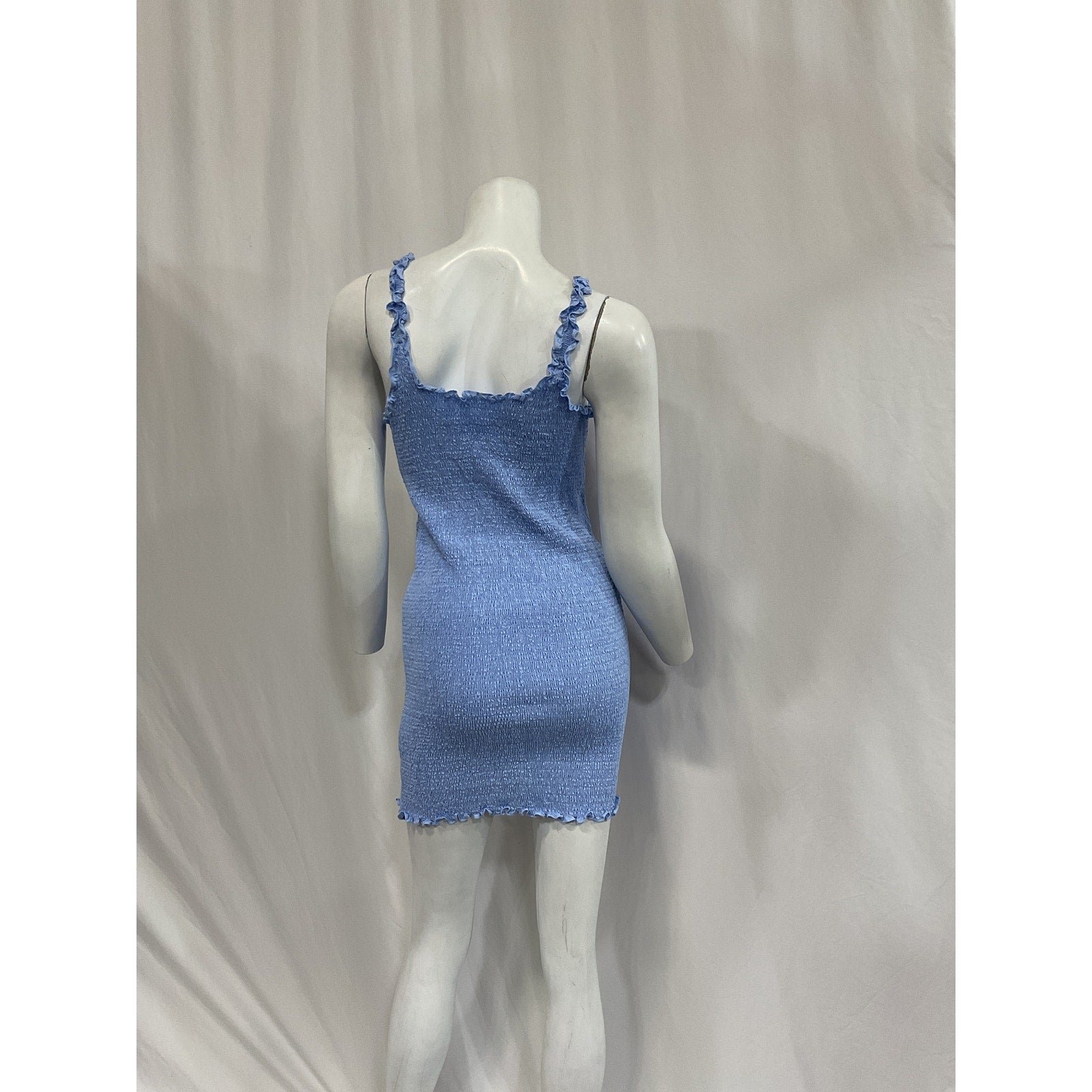 Alexander Wang 'Tank' Blue Poplin Mini Dress Size M